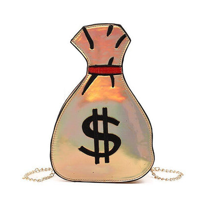 Synthetic Leather Messenger Bag Cartoon Shoulder Purse Fashion Chain Shell Purse