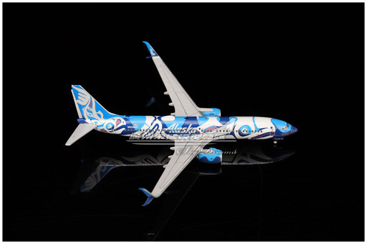1:400 GeminiJets Alaska BOEING B737-800 Airplane Diecast Plane Aircraft Model