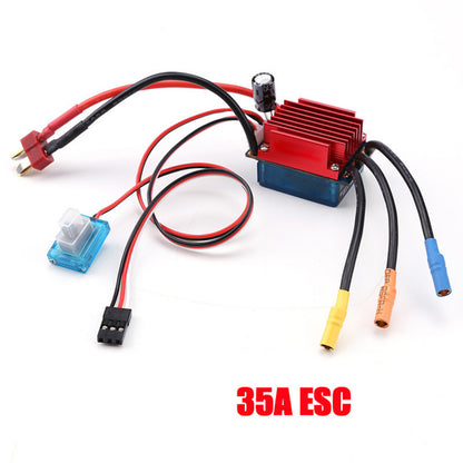 35A Brushless ESC Waterproof Speed Controller for 1/16 1/18 RC Car Truck Model