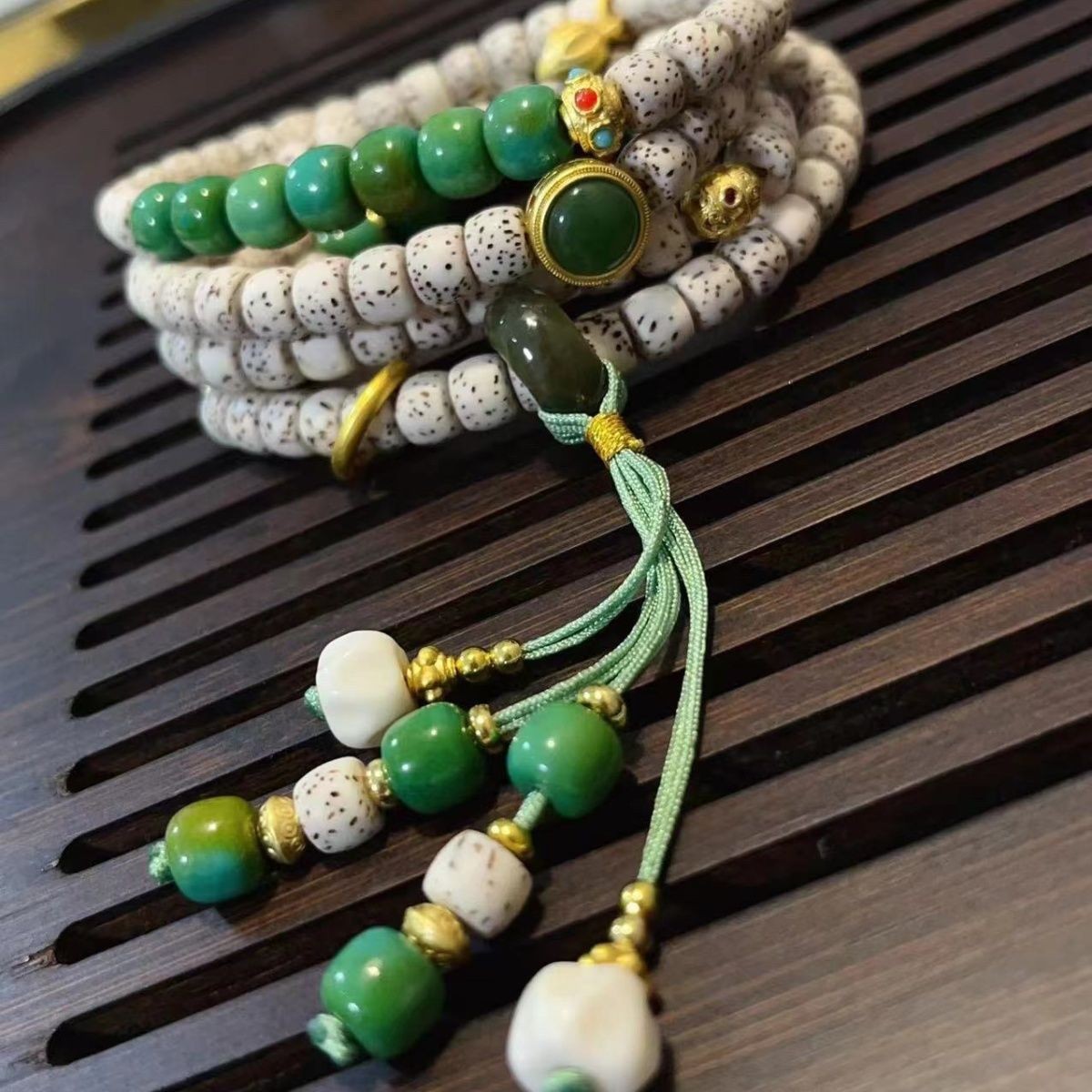 Hainan Xingyue Bodhi 108 Beads Multi-layer Bracelet Vintage Hand Jewelry