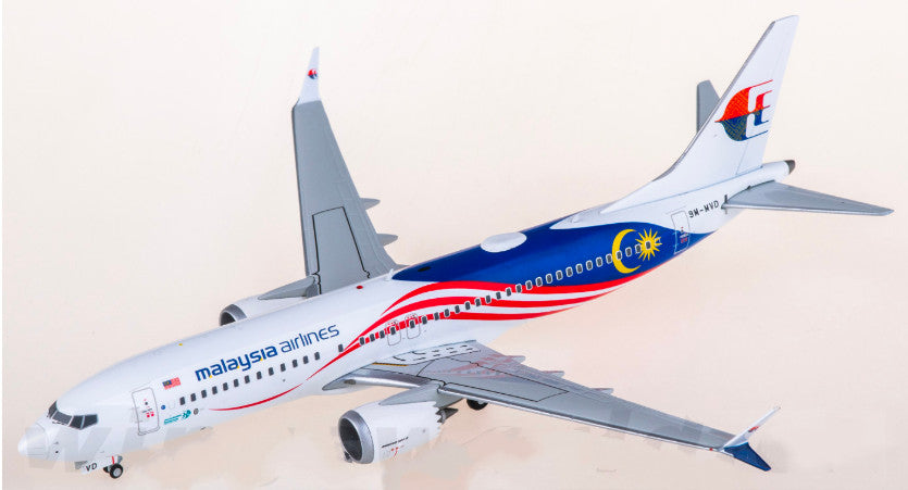 1:200 JC Wings Malaysia Airlines B737 MAX 8 Airplane Diecast Aircraft Model