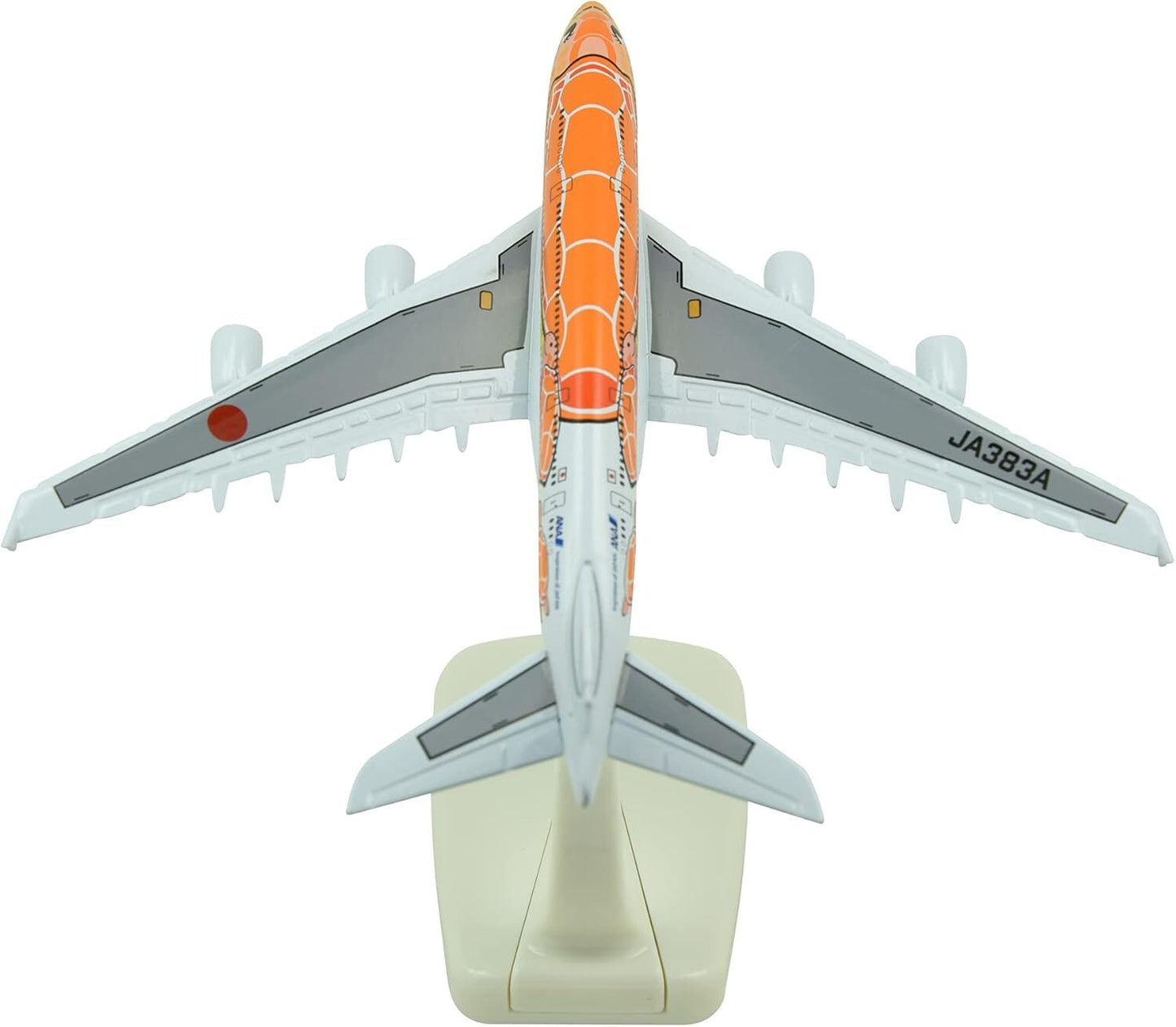 1:500 15cm A380 ANA Sea Turtle Metal Airplane Model Plane Toy Plane Model Orange
