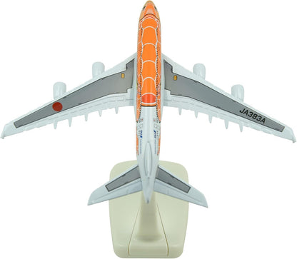 1:500 15cm A380 ANA Sea Turtle Metal Airplane Model Plane Toy Plane Model Orange