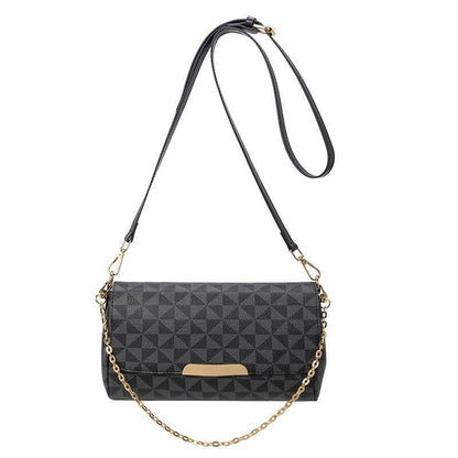 Women Crossbody Handbag Leather Tote Messenger Clutch Zipper Chains Shoulder Bag