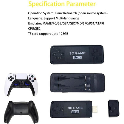 U9 Pro Game Stick 4K Video Game Console 3D Wireless Controller TV Stick Hd 4K
