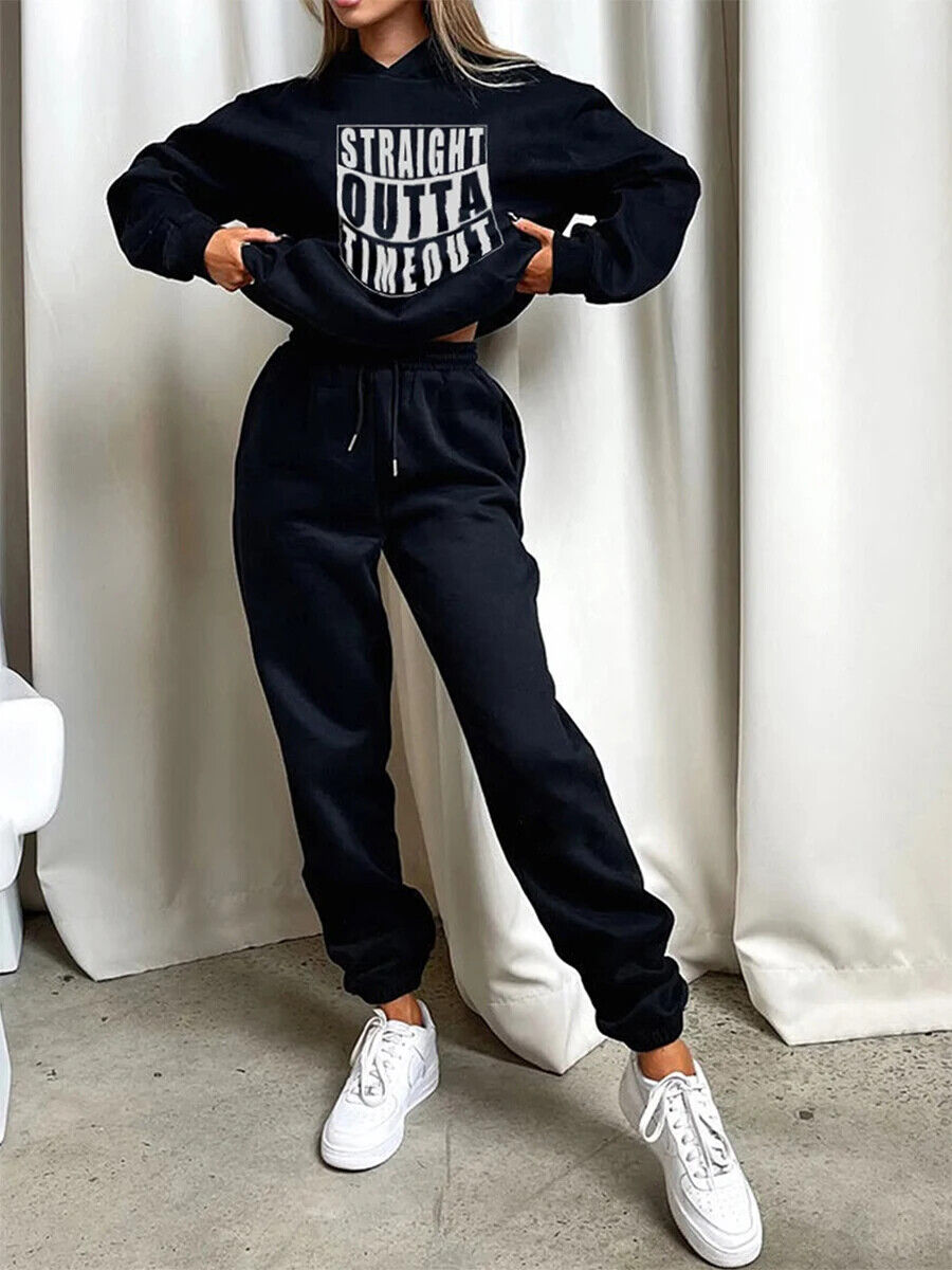 Suit Winter Spring Tracksuit Women 2 Pieces Set Sports Sweatshirts Sweatpants