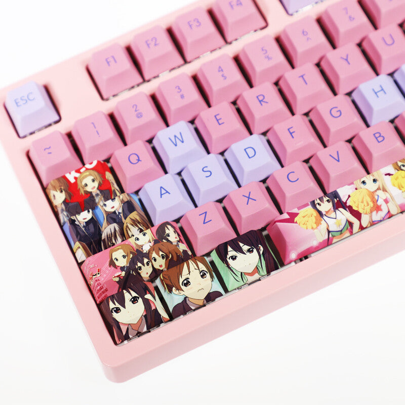 108 Keys PBT Keycap Set F/Mechanical Keyboard Fast Ship Stock Anime K-ON！