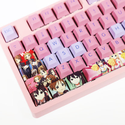 108 Keys PBT Keycap Set F/Mechanical Keyboard Fast Ship Stock Anime K-ON！