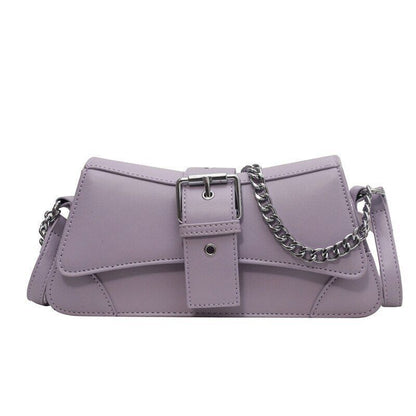 Women Shoulder Side Bag Small PU Leather Handbag Lady Flap Crossbody Bag