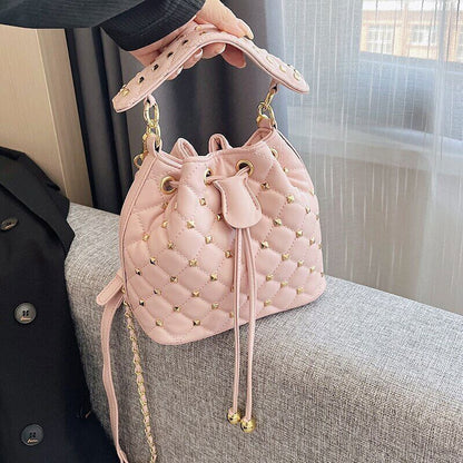 Woman Bucket Bag Faux Fur Shoulder Crossbody Bags Ladies Totes Bag