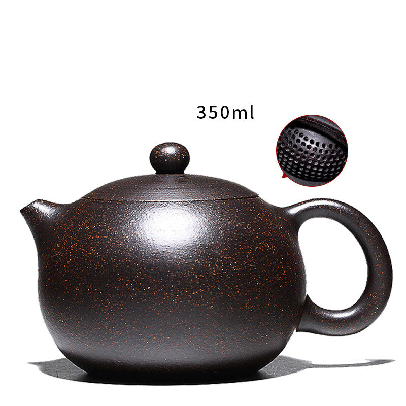 Xishi Tea Pot Marked Ball Shaped Infuser Holes China Real Yixing Zisha Pot 350ml