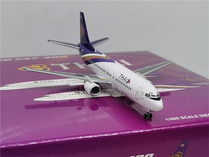 JC Wings THAI Airways For Boeing B737-400 HS-TDG 1/400 Aircraft Pre-built Model