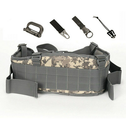 Army War Battle Belt Military Tactical Nylon Waist Bag Tools Carrier CS Belt