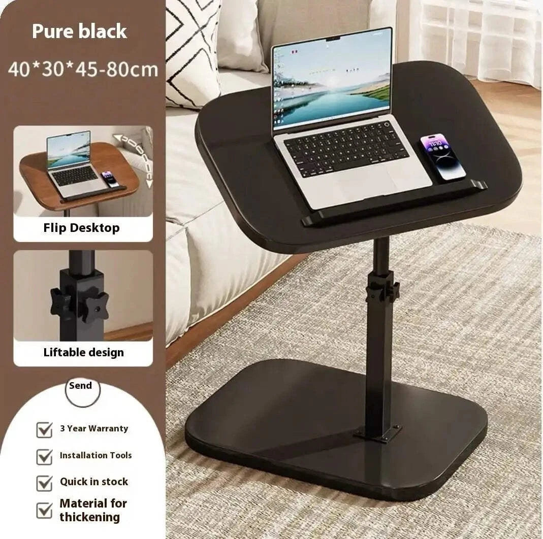 Folding Living Room Desk – Adjustable Bedside Table