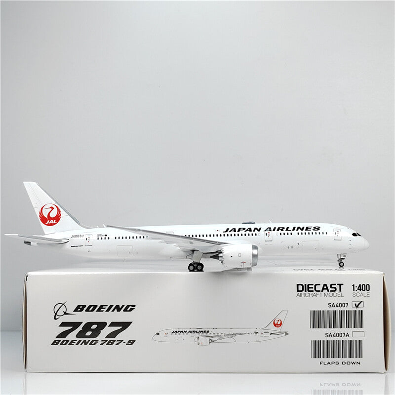 1:400 JC Wings JAL BOEING B787-9 Passenger Airplane Diecast Aircraft Model