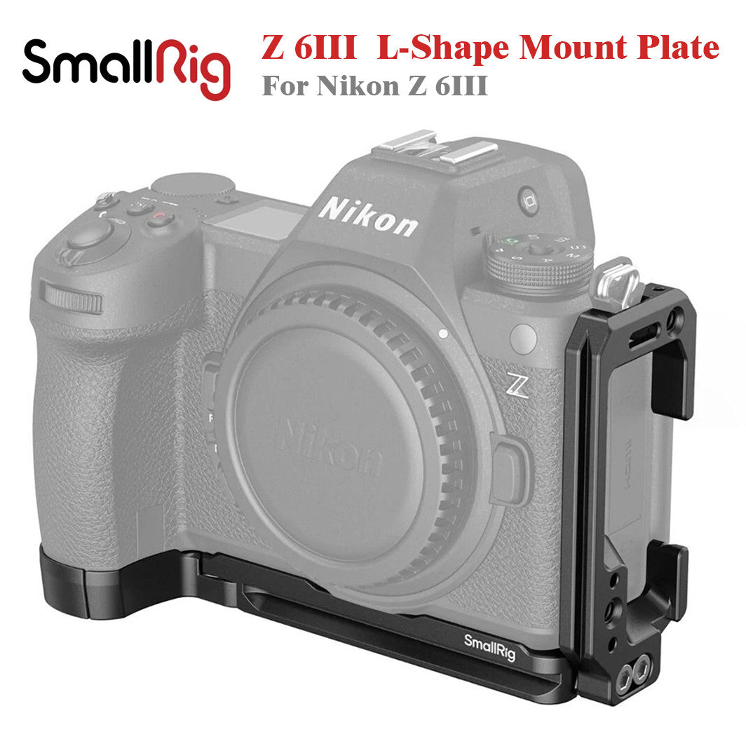SmallRig L-Plate for Nikon Z 6III – Dual Arca-Swiss, Cold Shoe, Extendable