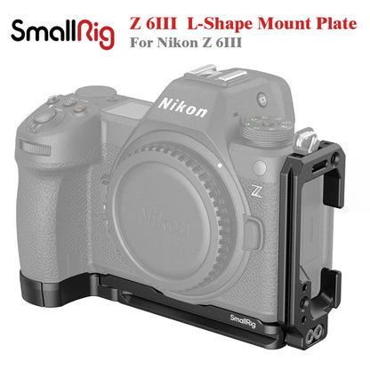 SmallRig L-Plate for Nikon Z 6III – Dual Arca-Swiss, Cold Shoe, Extendable