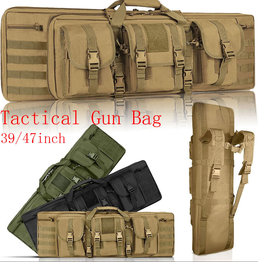 Tactical Carbine Rifle Molle Bag Range Gun Carry Case Storage Hunting Backpack