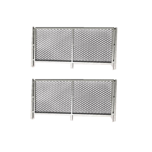 2Pcs 1/64 Fences Diorama Car Model Toy Diorama Simulation Scenery Display Tools