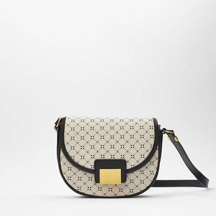Geometric Printing Saddle Bag Women PU Leather Shoulder Bags Handbags Girl
