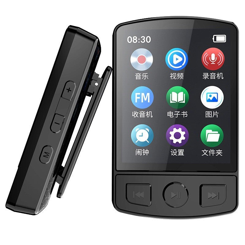 Bluetooth Sports Back Clip MP3/MP4 Recording E-Book Alarm Clock FM Supports