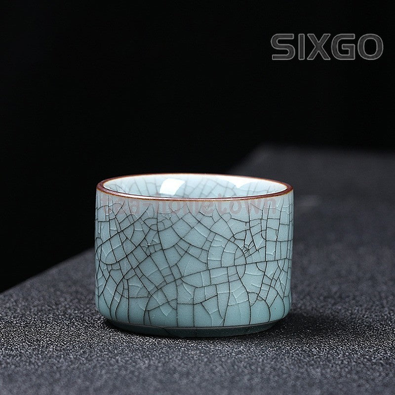 70ML Zen Wing Pattern Small Cup Ceramic Tea Cup Household Tea Cup Tea Set