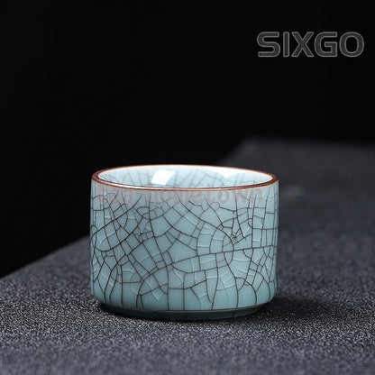 70ML Zen Wing Pattern Small Cup Ceramic Tea Cup Household Tea Cup Tea Set