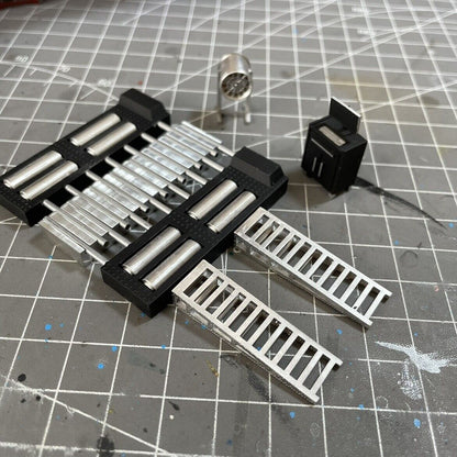 1:64 Diorama Maintenance Props Set Model Car Garage Workshop Tools Scene Model
