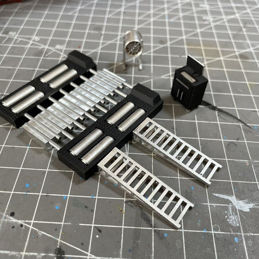 1:64 Diorama Maintenance Props Set Model Car Garage Workshop Tools Scene Model