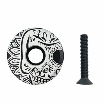 MTB Road Bike Bowl Cover Bicycle Stem Top Cap 28.6mm Fork Tube Headset Cycling