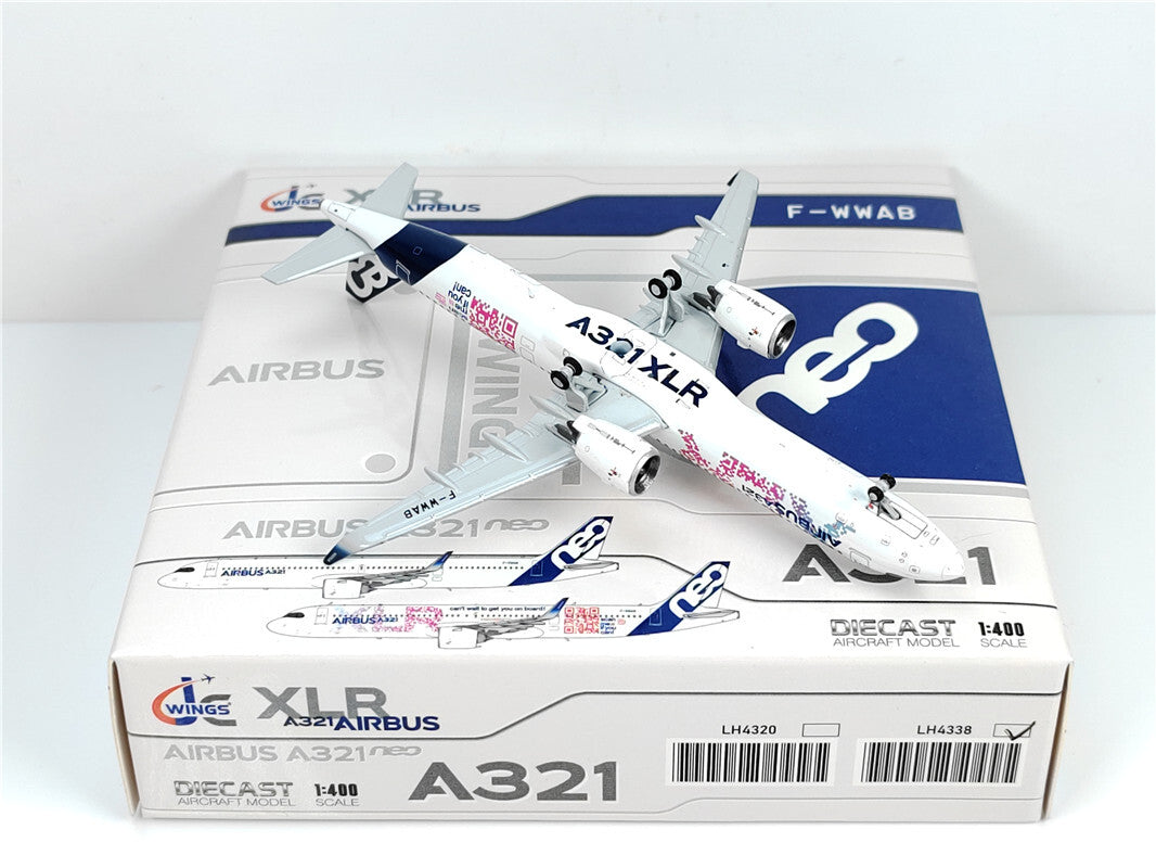 1:400 JC Wings AIRBUS A321neoXLR Passenger Airplane Diecast Aircraft Model