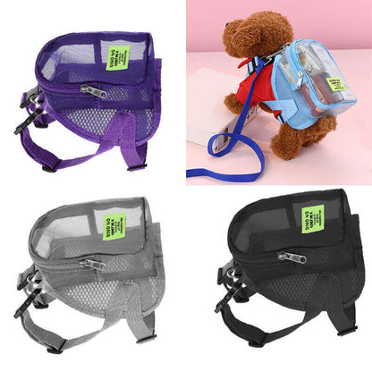 Pet Backpack Dog Backpack Storage Bag Transparent Traction Bag Backpack Portable