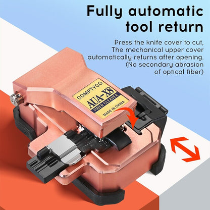 AUA-X8 Optical Fiber Cleaver Automatic Cable Cutting FTTT Fiber Optic Knife Tool