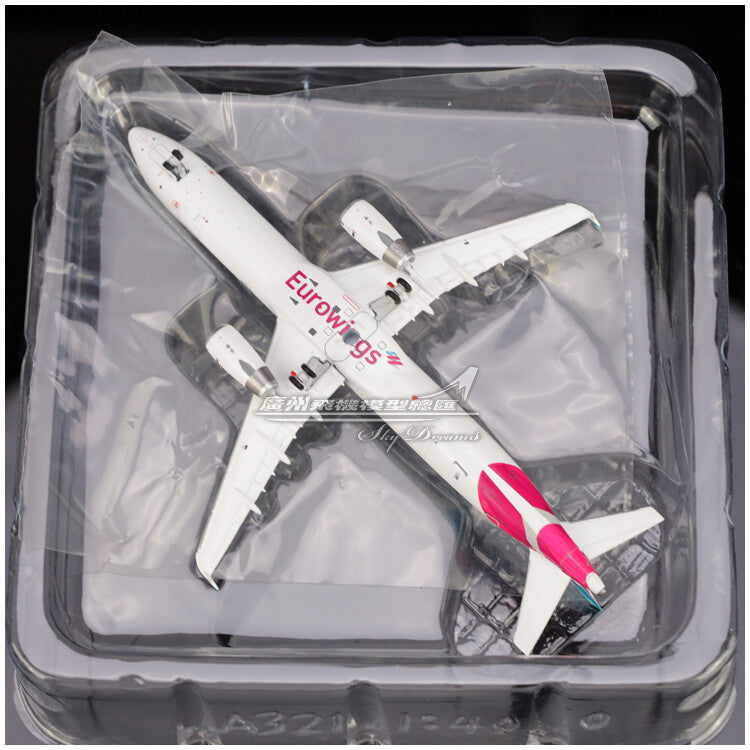 1:400 JC Wings Eurowings AIRBUS A321 Passenger Airplane Diecast Aircraft Model