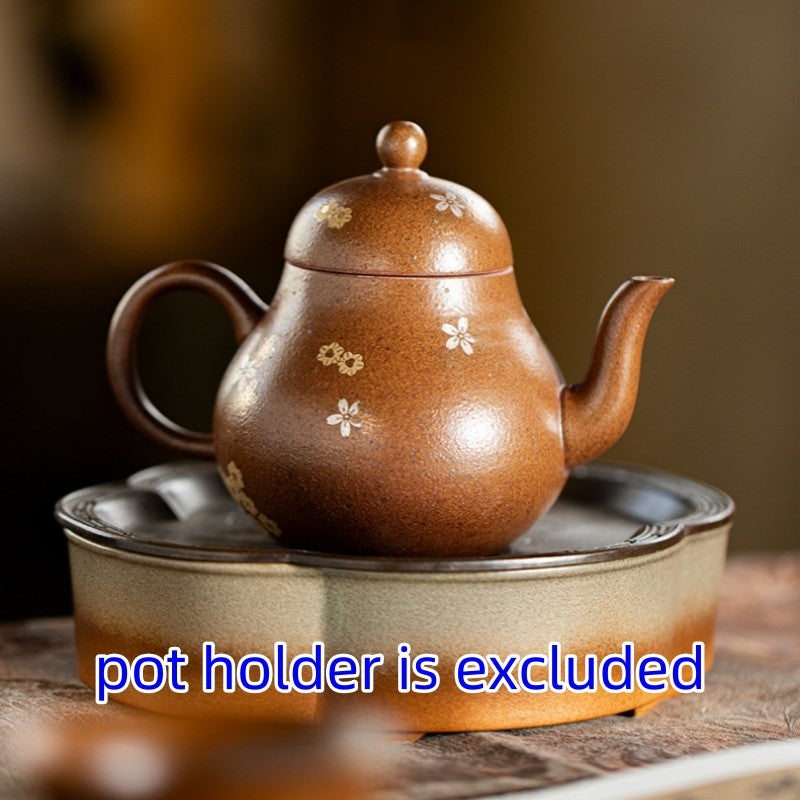 On Sales Real Yixing Zisha Purple Clay Tea Pot Ball Shaped Infuser Holes 200ml