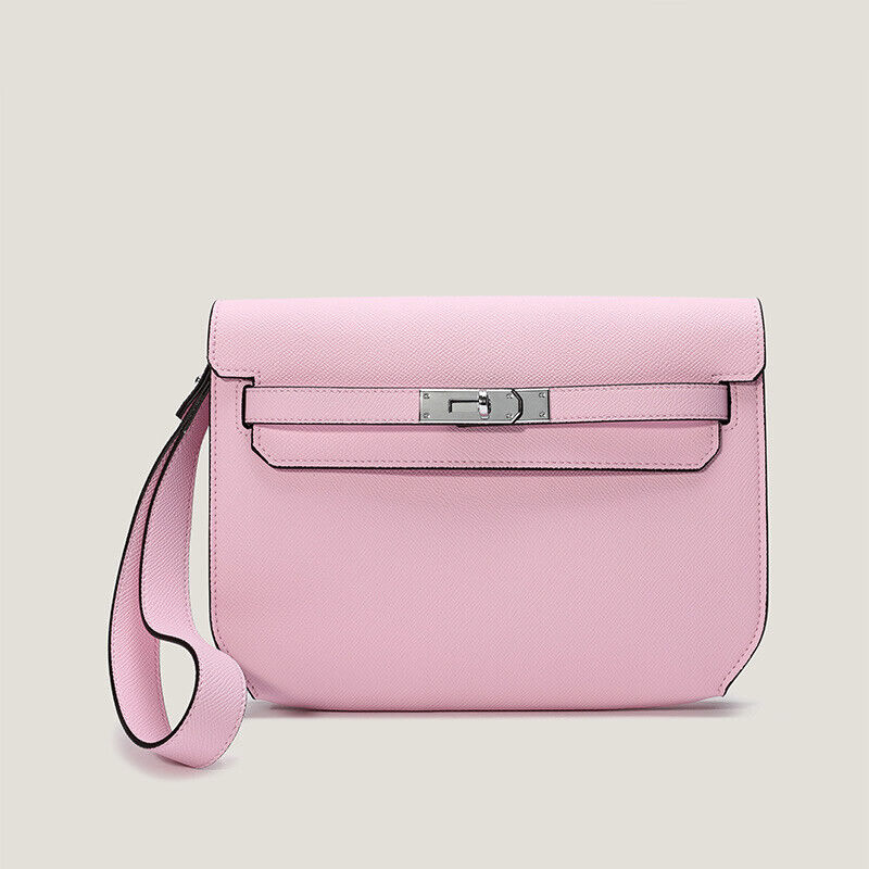 Small Flap Real Leather Belt Clutch Purse Briefcase Shoulder bag Satchel Handbag