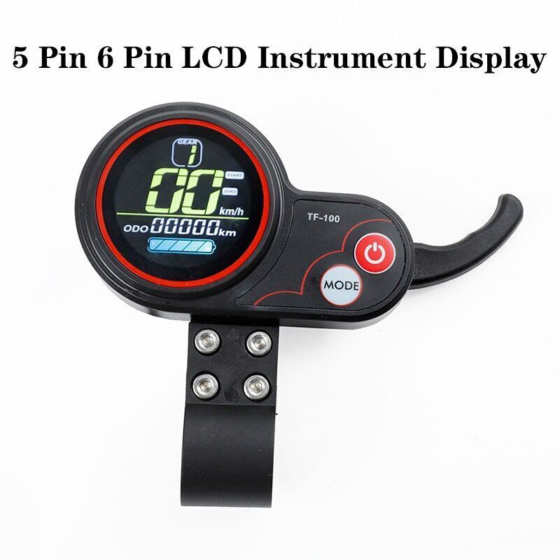 5 / 6 Pin Electric Scooter Acceleration Instrument Display Spare Parts Accessory