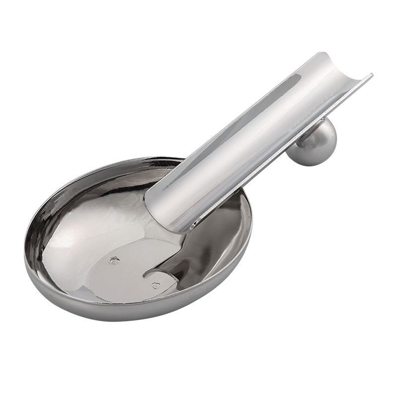 Cigar Ashtray Stainless Steel Spoon Cigarette Holder Stand Accessory 153x65x29mm