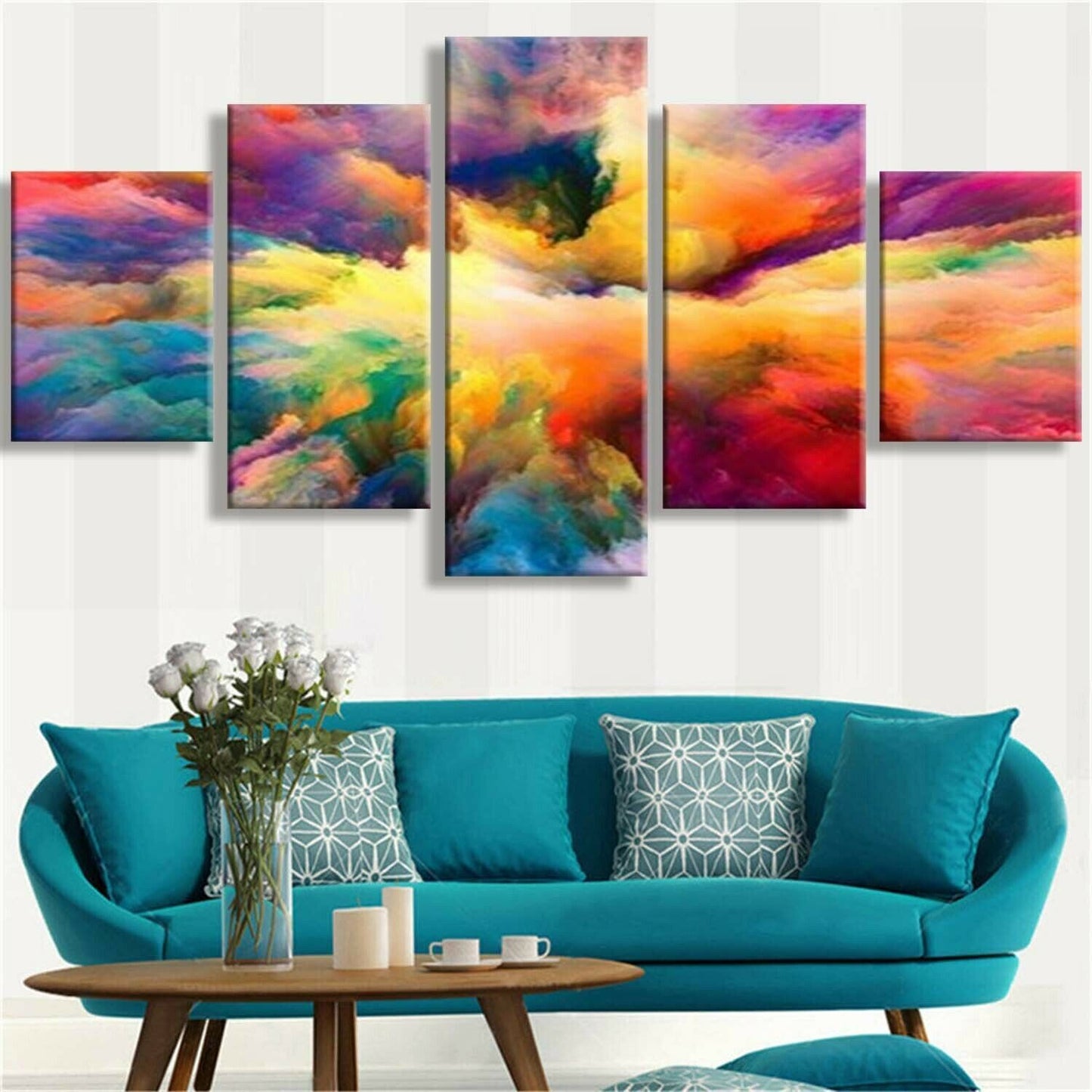 Abstract Art 5 P HD Print Canvas Wall Art for Living Room Home Decor Unframed