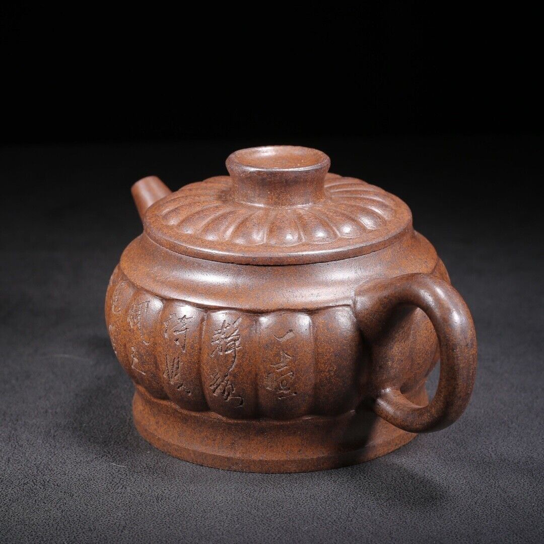 vintage chinese yixing purple clay teapot zisha ceremony teaware art collection