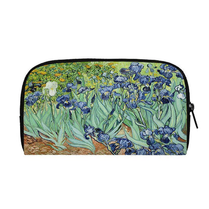Oil Painting Sunflower Starry Night Wallet Women Purse Credit Card Phone Holders