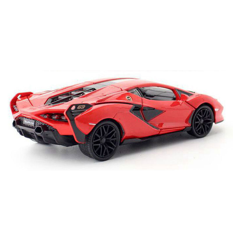 1/32 Lamborghini Sian FKP 37 Model Car Diecast Toy Cars Boys Toys Kids Gifts Red