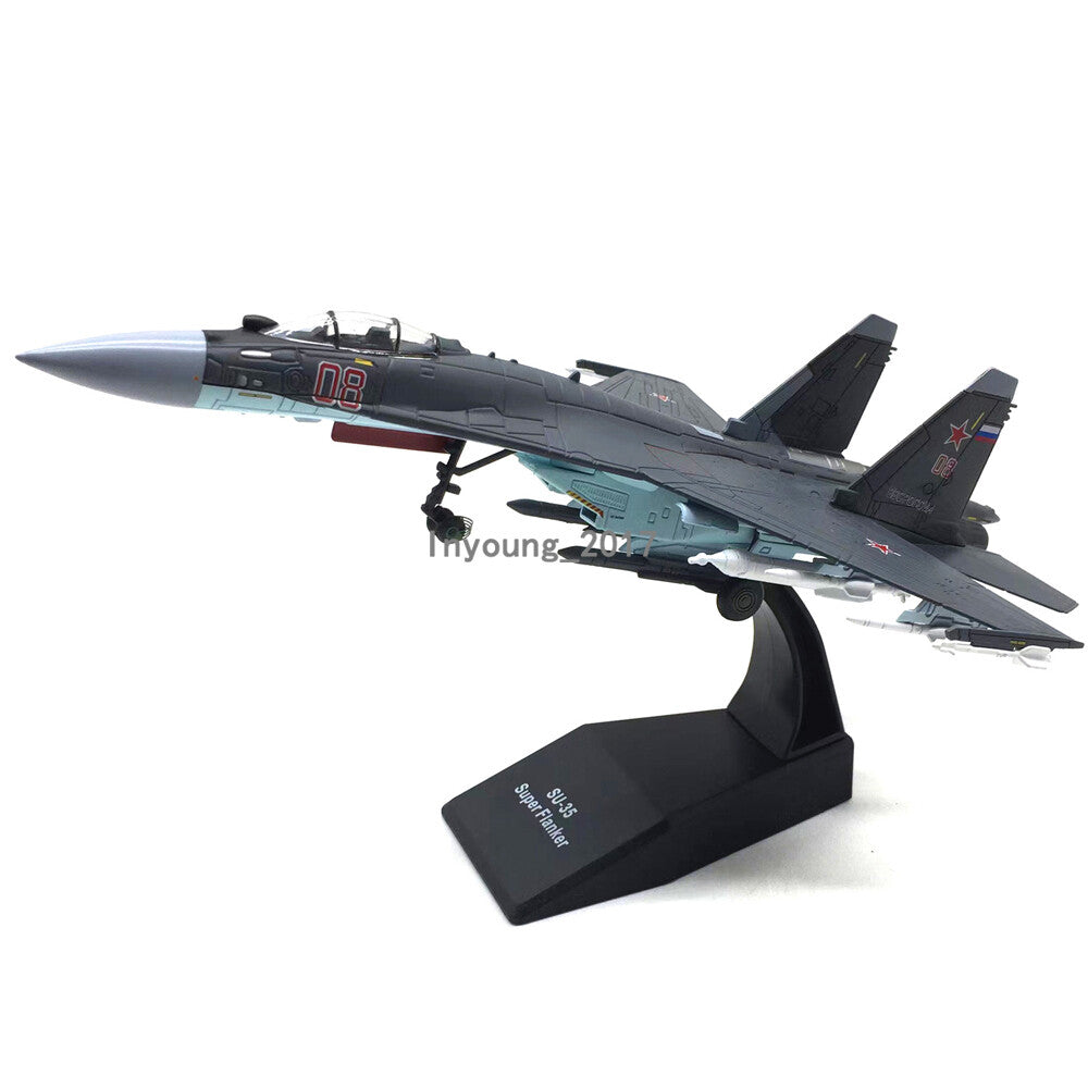 1/100 Russian SU-35 Super Flanker 2014 Fighter Diecast Metal Airplane Model