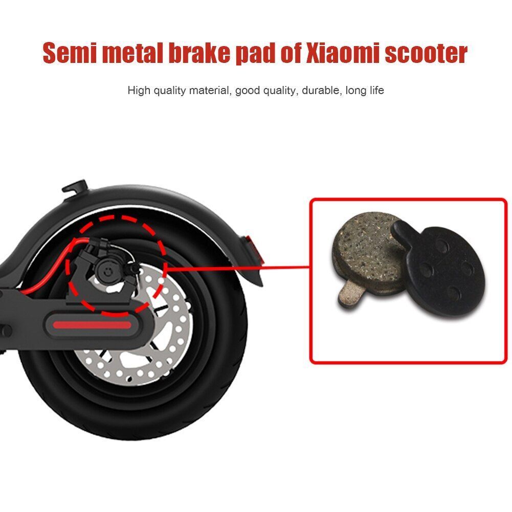 2 Pair Electric Scooter Resin Disc Brake Pads Replacement Parts Friction Plates