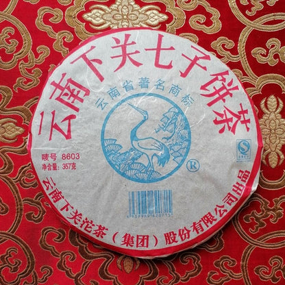 8603 * 2007 Yunnan Xiaguan Old Aged Pu-erh Pu'er Shen Puerh Puer Tea Raw 357g