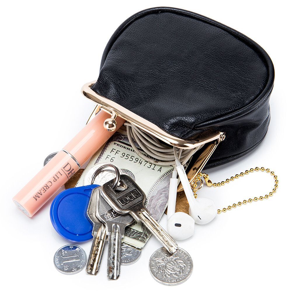 Genuine Leather Wallets Purses Mini Hasp Fashion Soft Small Cowhide 4*13*8.5 CM