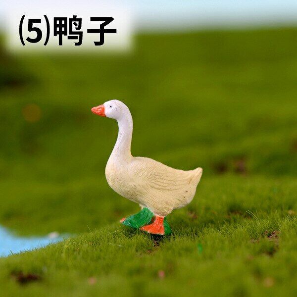 Plastic Animal 3pcs/lot Horse Cow Duck Duck Pig Goat Farm Craft Gift Landscape