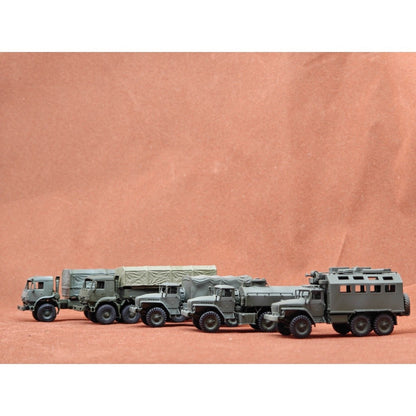 1/144 Russian Ural Kamaz Logistics Fuel Tanker Command Vehicle Finished Model