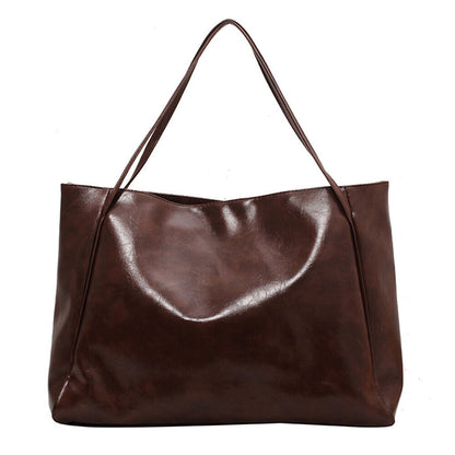 Tote Bag Bucket Bag Messenger Bag PU Leather Underarm Handbags Portable Casual