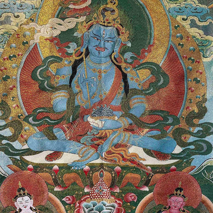Ancient Tangka Embroidery Guanyin Bodhisattva in Tibet, China 60*90CM（观音菩萨5566）
